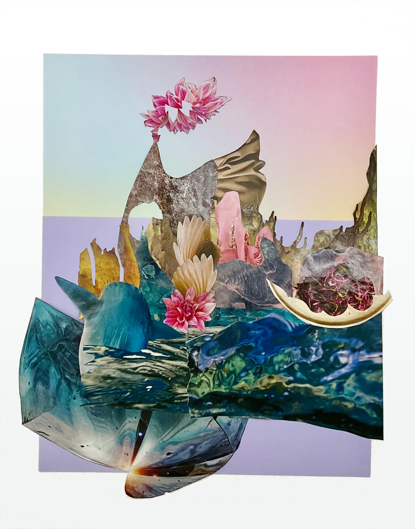 New Found Territory n.3 — collage on paper